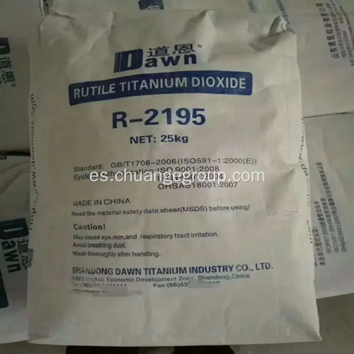 TiO2 Rutile Industrial Grado Dióxido de titanio R-2195 R-2295